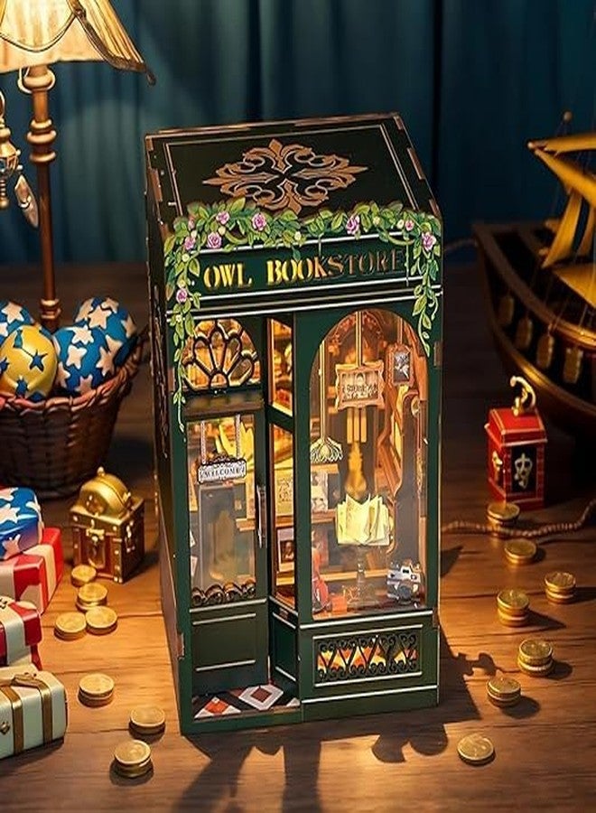 DREWIT STAR Book Nook Kit, DIY Miniature House Kit,Mini House Tiny Craft Kit Bookshelf Decor DIY Project for Women Teenagers Puzzle and Collectors Gifts for Book Lovers (Multidesign) (Make Yourself)